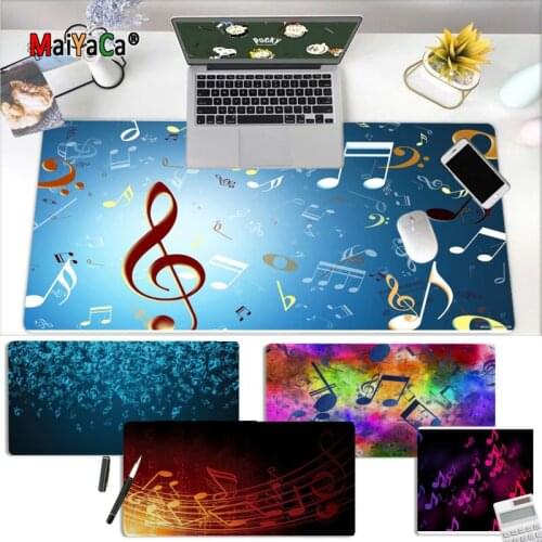 MaiYaCa New Arrivals Musical Notes Rubber PC Computer Gaming mousepad Rubber PC Computer Gaming mousepad