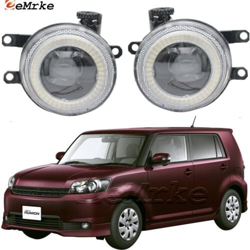 2in1 LED Angel Eye Daytime Running Lights DRL + Cut-Line Lens Fog Lights for Toyota Corolla Rumion 2010 2011 2012 2013 2014-2017