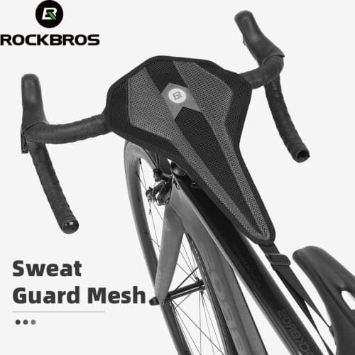 ROCKBROS Cycling Trainer Sweat-proof Bicycle Sweatband Triangle Absorbing Sweat Net Rapid Quickly Dry MTB Road Bike Accessories