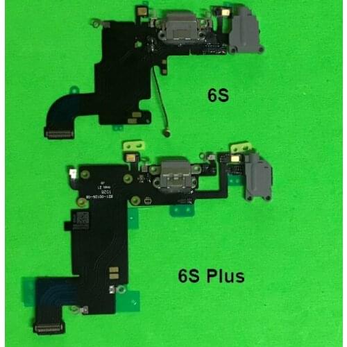 20pcs/lot Charger Charging Port Dock USB Connector Headphone Audio Jack Flex Cable For iPhone 6G/ 6P/ 6S/ 6S Plus 4.7" 5.5"