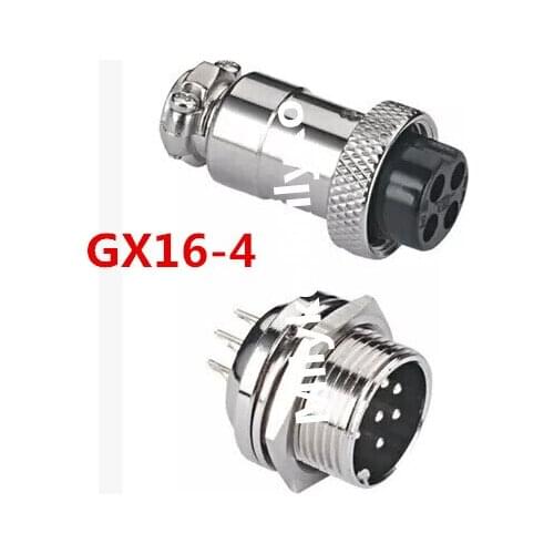 10pair GX16-4 4Pin 16mm Male & Female Butt joint Connector kit GX16 Socket+Plug,RS765 Aviation plug interface