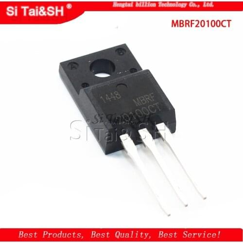 10pcs/lot TO-220F MBRF20100CT SCHOTTKY DIODE MBR20100CT 20100CT