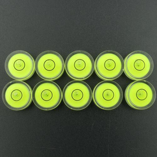 100pcs 15*6mm Plastic Universal Bubble Level Spirit Level Bubble Measurement Instrument Bullseye Style