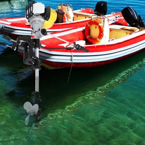 Honhill 4 Stroke Boat Electric Trolling Motor Engine by Gas Motor Propeller Fishing Inflatable Boat Dinghy Raft Sea Salt