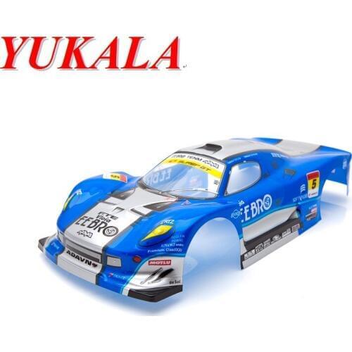 YUKALA 1/10 RC on-road Car accessories 1:10 R/C car body shell 200mm Blue No:018B