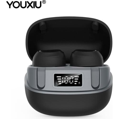 YOUXIU-U6 Wireless Earphones TWS bluetooth earphone HIFI 3D Stereo IPX6 Waterproof Mini In-ear Sports Running Headset With Mic