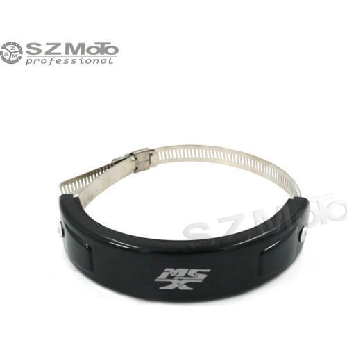 For HONDA MSX 125 Grom/Monkey Silencer Round Oval Exhaust Protector Can Cover SILICONE Motorcycle Scope 100MM-140MM Protect LOGO