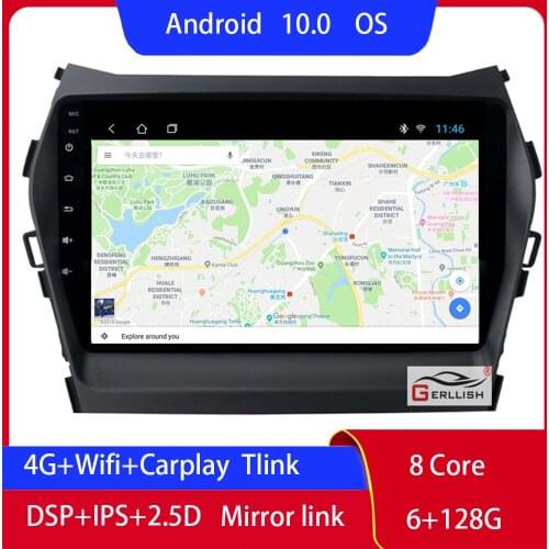 For Hyundai Santa Fe 2013 2014 2015 2016 2017 IX45 Android Auto Autoradio Carplay Car Radios 1Din Central Multimidia Accessories