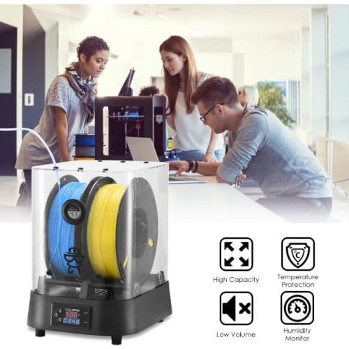 EIBOS Extra Large Dry Box Filament Dryer Compatible With 1.75mm 2.85mm 3.00mm 3D Printer Dry Measuring Filaments Accessories New