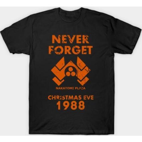 Never Forget Nakatomi Plaza Christmas Eve 2019 Summer Style Fashion Men O-Neck Solid Short Sleeve T Shirt Ideas