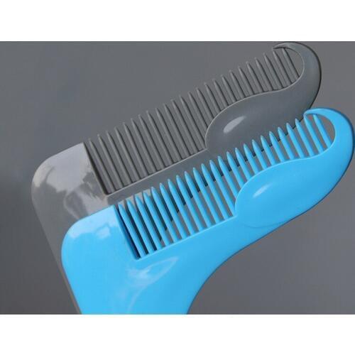 Hot Sale! 100PCS Beard Comb Bro Shaping Tools for Men Gentleman Hair Brush Hair Cut Beard Trim Template ABS Shaping Comb