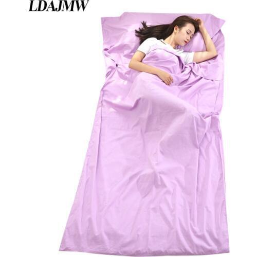 LDAJMW Cotton Sleeping Bag With Pillowcase Sheet Mattress Cover Bed Sheets Portable Tourism Outdoor Hotel Hospital