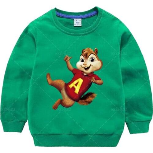 Boys Girls Hoodies Cartoon Pattern Autumn Winter Outwear Children Sweatshirts for Kids Clothes Baby Boys Girls Pullovers 2-8Yrs