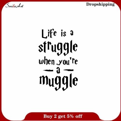 Family Interesting text Home Decorations Pvc Decal vinyl Stickers Decor Wall Decals