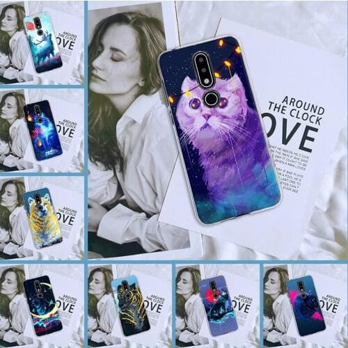Cool Animal Wolf Cat Tiger Pretty Phone Case For Nokia 4.2 3.2 Case Silicone Back Cover For Nokia 2.1 3.1 5.1 6.1 7.1 Plus