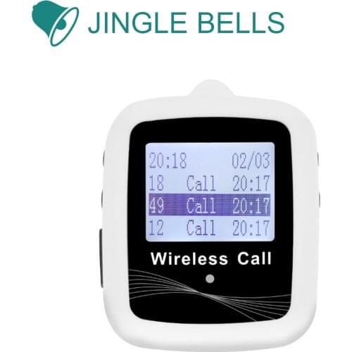 JINGLE BELLS Wireless Restaurant Guest Calling System 1 Belt Watch Receiver for cafe, bar Call Bell