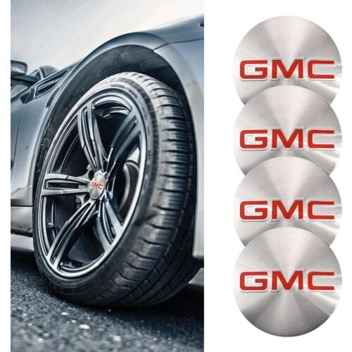 Car Wheel Center Cover Hub Caps Badge Stickers Accessories For GMC Savana Yukon Sierra Terrain Acadia Envoy Granite Hummer Ev