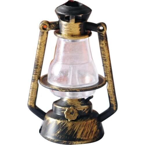 Dollhouse Miniature Retro Lantern Kerosene Lamp Play Scene Ornaments Decoration