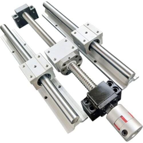 20mm linear rail :SBR20 linear guide 1250/1300mm with SBR20UU linear bearing+ballscrew SFU2005 with end maching cnc z axis parts