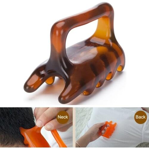 Vertebra Physical SPA Scraping Cellulite Massager Tool Beeswax Body Back Hand Massage Spine Cervical Promote Blood Circulation