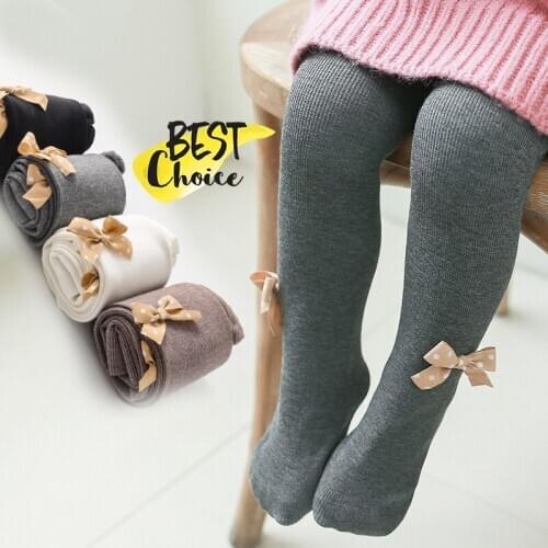 Fashion Kid Kniting Girls Leggings Elastic Princess Bow Knot Beads Leggins for Baby Girls Children Clothing Getry Leginsy 1-14Y