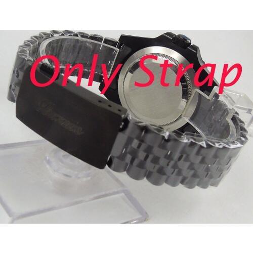 20MM 316L stainless steel solid PVD jubilee bracelet fit PARNIS 40mm mens watch