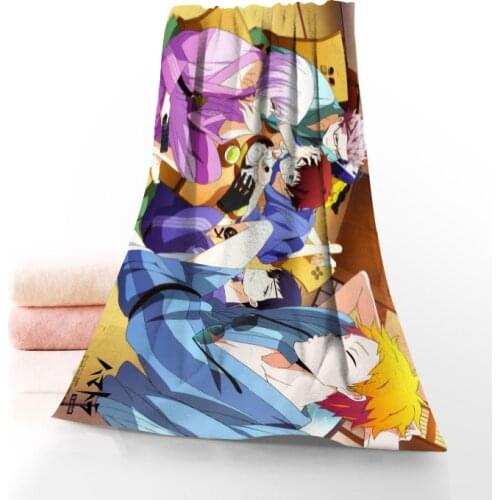Re Hamatora Towel Printed Cotton Face/Bath Towels Microfiber Fabric For Kids Men Women Shower Towels 70X140cm