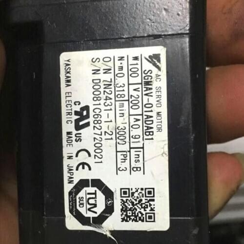 Used Tested Working AC SERVO MOTOR SGMAV-01ADAB1