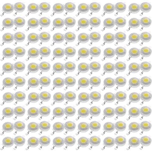 LED Light Beams High Power 120Pcs 1 W LED White Lamp Beads 6000K Light Emitter Components Diode Lamp Beads DIY Lighting