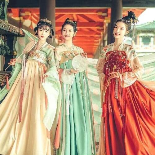 Chinese Traditional Women Hanfu Dress Chinese Fairy Dresses Dance Costume Hanfu Clothing Tang Dynasty Ancient Costume 2021