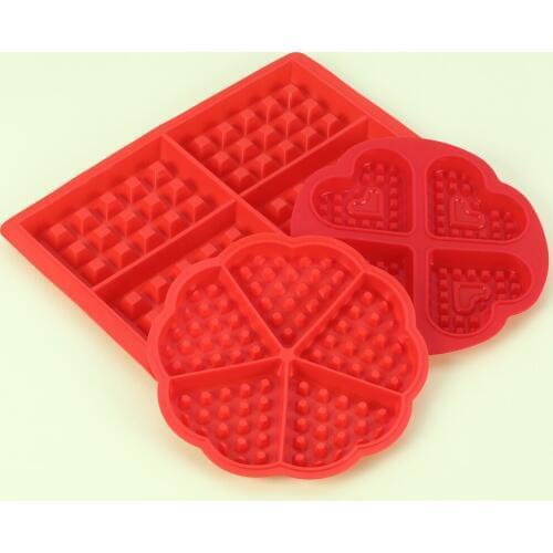 Silicone Waffle Mold Waffle Maker Pan Cake Muffin Chocolate Cookies Mould DIY Bakeware Baking Tools