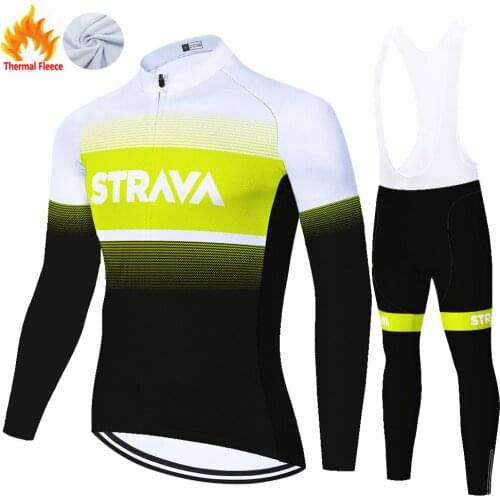 Strava Winter Thermal Fleece 자전거의류 Wielren Kleding Heren Maillot Velo Equipamento Cycling Equipment Ropa Ciclismo Hombre