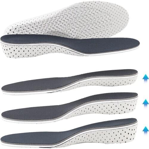 1 Pair Unisex Comfortable Height Increase Invisible Insole Taller Insert Memory Foam Insoles Shoes Feet Shoes Up Pad Cushion
