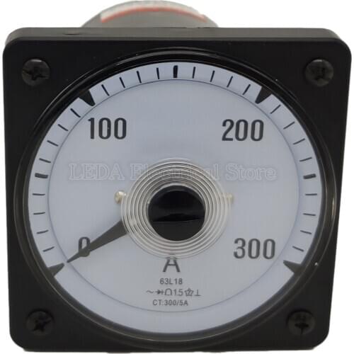 1Pcs Marine Meter 63L18 75/5A 150/5A 200/5A 300/5A 600/5A Ammeter