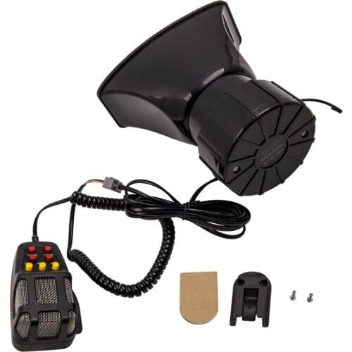 12V Loud Air Horn fit Car Boat Van Truck 7 Sounds PA System Mic 110db New