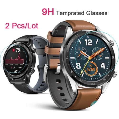 2pcs For Huawei Watch GT Tempered Glass Screen Protector Protective Film Guard Anti Explosion Anti-shatter