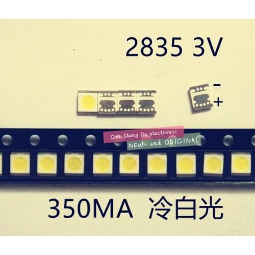 3528 2835 3V SMD LED 1W SEOUL 2000PCS/Lot Cold White 100LM For Television LED Backlight