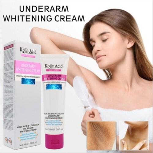 50ml Kojic Acid Women Armpit Whitening Cream Underarm Private Part Nipple Skin Care Cream Repair Cream Body Underarm