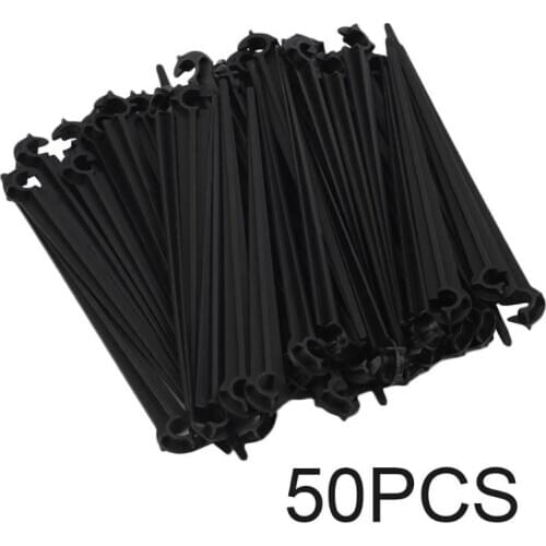 50PCS Garden C Shape Fixed Stems Holder Bracket 4/7mm Drip Irrigation Pipe Inserting Ground