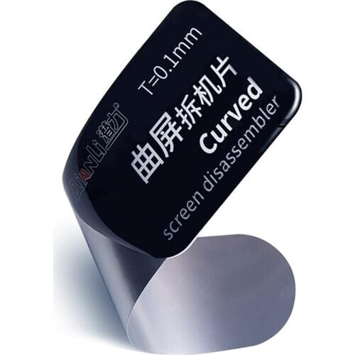 Qianli 0.1mm Ultra Thin Pry Spudger Disassembler Card Dedicated Opening Tool for Samsung iPhone iPad Curved Screen Separating