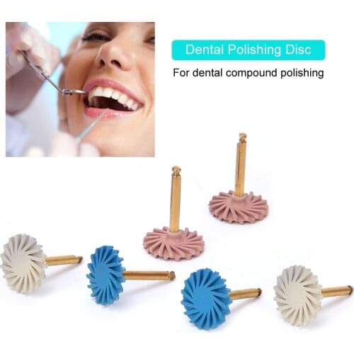 6pcs Quality Silicone Dental Compound Polishing Disc Kit Dentist Dental Teeth Whitening Supplies 3different Color Different Size