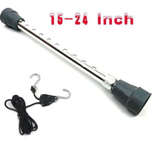 Car Front Bonnet Hood Strut Telescopic Rope 15-24 Inch Adjustable Hood Strut Car Dent Repair Tool Gas Hood Support with S Hook