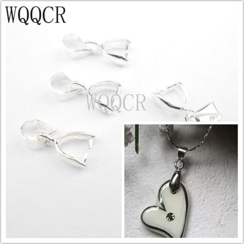 Free Shipping DIY jewelry accessories 925 silver necklace earrings connector clip pendant accessories