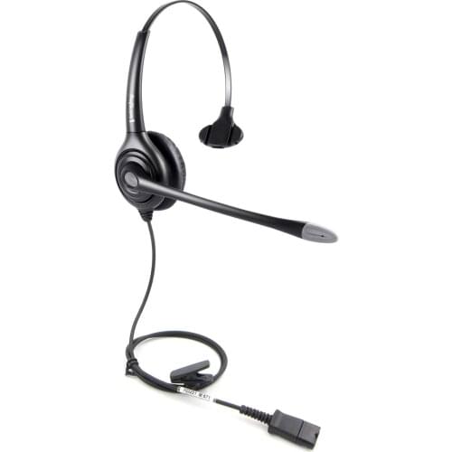 Monuarl (Binaural optional) headset with anti-noise microphone, call center headphones with QD(Quick Disconnect) connector