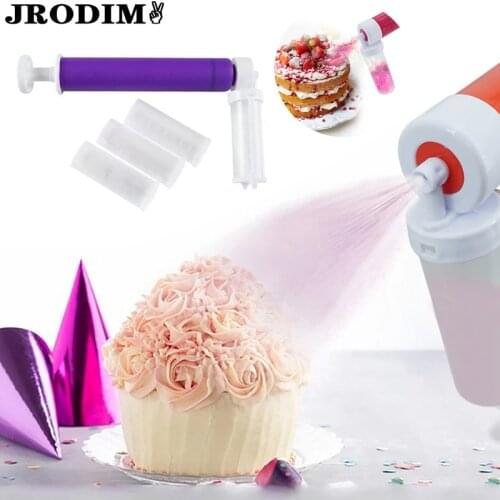 Kitchen Baking Tools Cake Coloring Duster Manual Cake Airbrush Spray Gun Pump Cake Cupcakes Desserts Decorating Tool Accessories