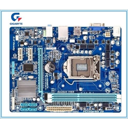 Desktop Motherboard GIGABYTE GA-H61M-S1 for intel H61 LGA 1155 i3 i5 i7 DDR3 16G uATX UEFI BIOS H61M-DS1 Used PC on sales
