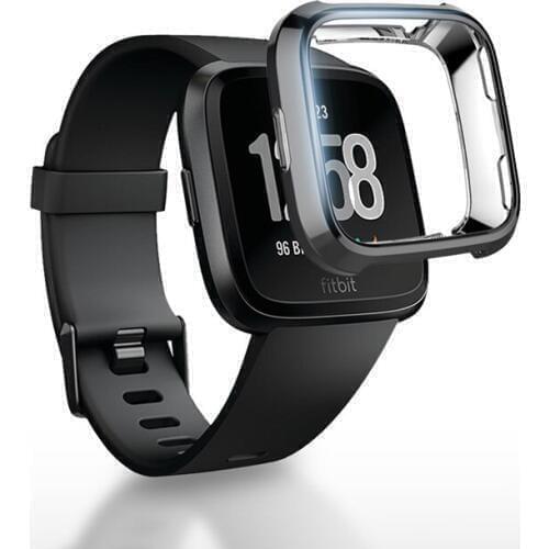 Newest Ultra-thin Soft Plating TPU Case Cover For Fitbit Versa Full Protection Silicone Cases Wearable Devices Smart Watch Acces