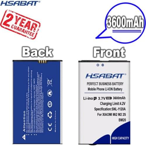 New Arrival [ HSABAT ] 3600mAh BM20 Replacement Battery for XIAOMI M2 MI2 M2S MI2S