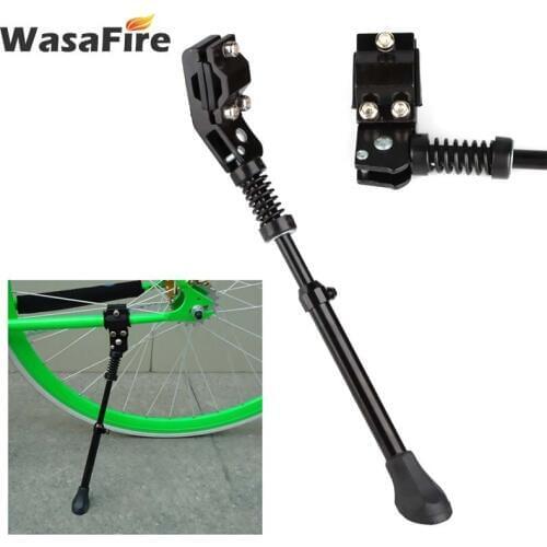 Adjustable Bicycle Kickstand Sidestay Black Aluminium Alloy Mountain Road Bike Racks Kick Stands Fit for 16", 20", 24", 26" tire