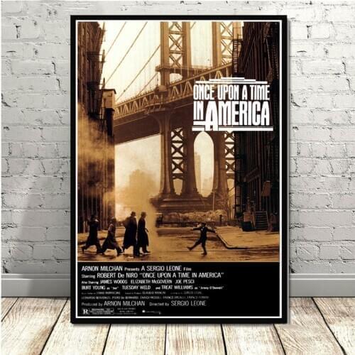 Retro Vintage Once Upon a Time in America Classic Movie Poster Prints Painting Canvas Art Wall Pictures Living Room Home Decor